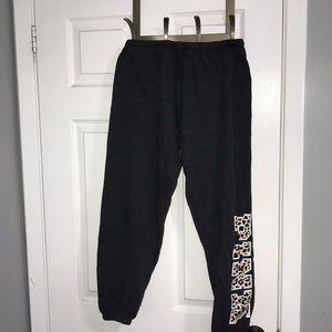 Victoria secret Pink leopard print sweatpants